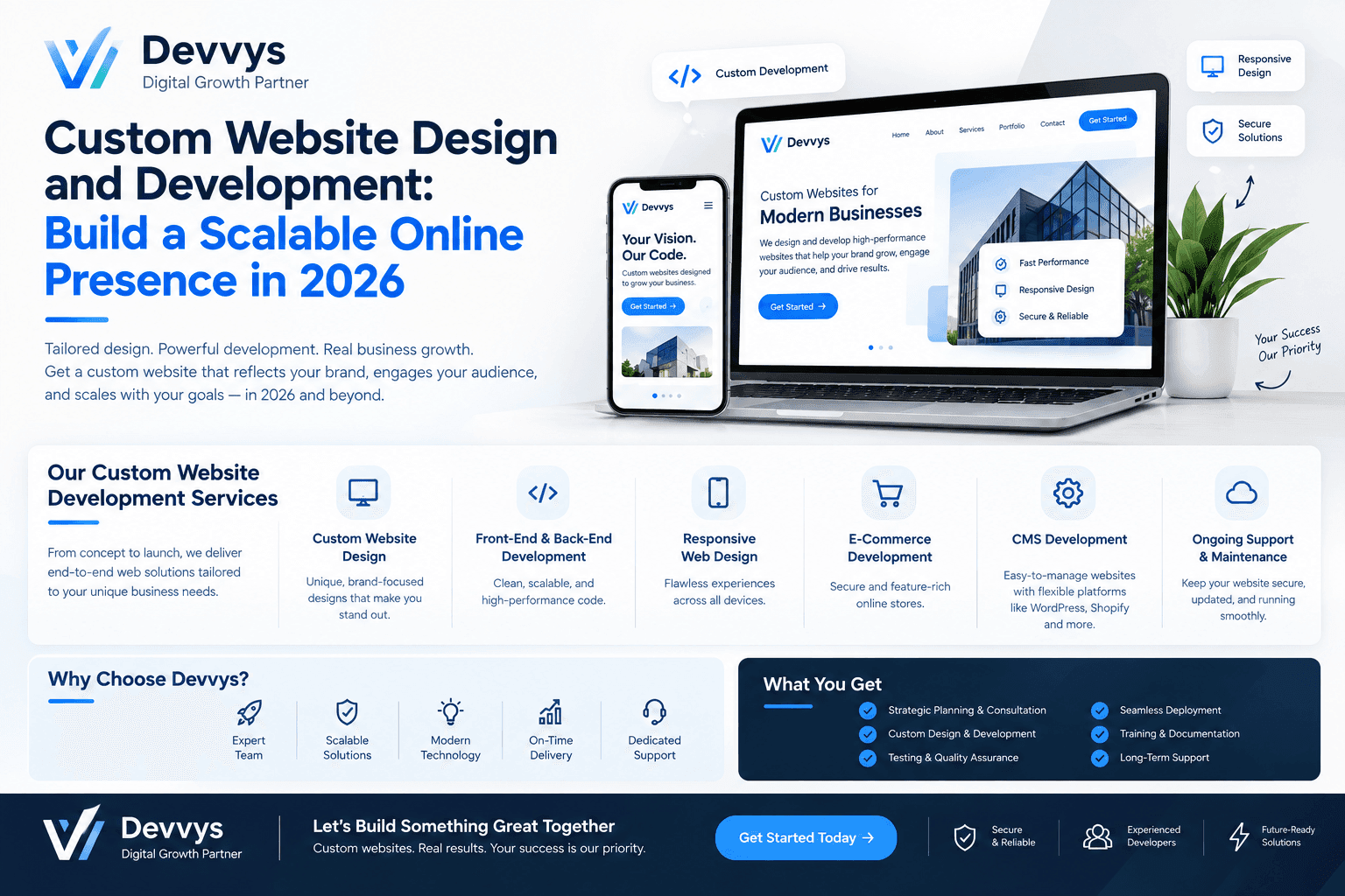 Custom Website Design and Development: Build a Scalable Online Presence in 2026